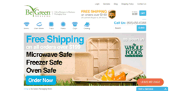 Desktop Screenshot of begreenpackagingstore.com